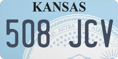 KS license plate 508JCV