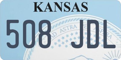 KS license plate 508JDL