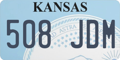 KS license plate 508JDM