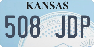 KS license plate 508JDP