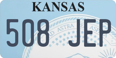 KS license plate 508JEP