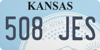 KS license plate 508JES