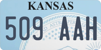 KS license plate 509AAH