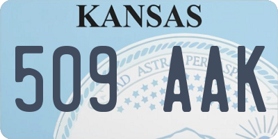 KS license plate 509AAK