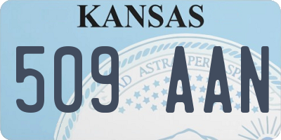 KS license plate 509AAN
