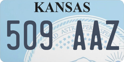 KS license plate 509AAZ
