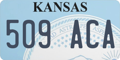 KS license plate 509ACA
