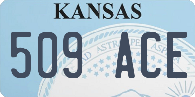 KS license plate 509ACE