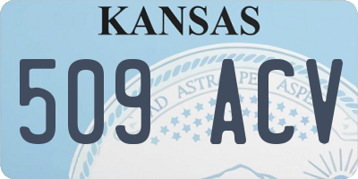 KS license plate 509ACV