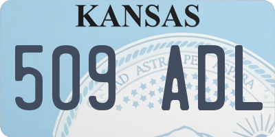 KS license plate 509ADL