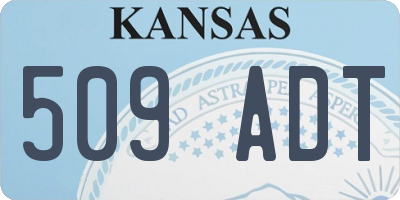 KS license plate 509ADT