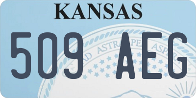 KS license plate 509AEG