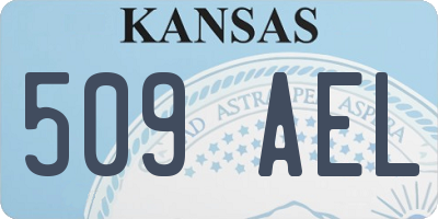 KS license plate 509AEL