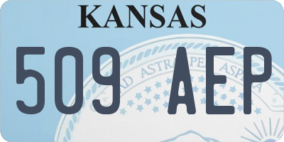 KS license plate 509AEP