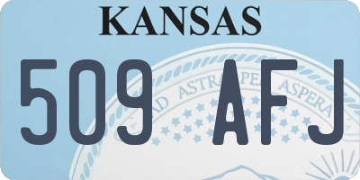 KS license plate 509AFJ