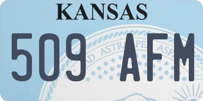 KS license plate 509AFM