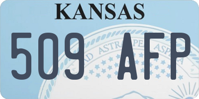 KS license plate 509AFP