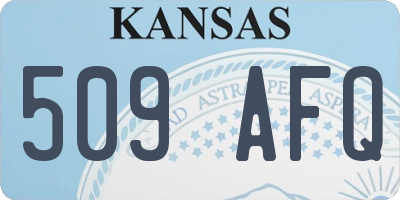 KS license plate 509AFQ
