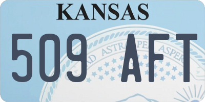 KS license plate 509AFT