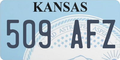 KS license plate 509AFZ