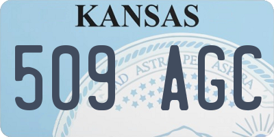 KS license plate 509AGC