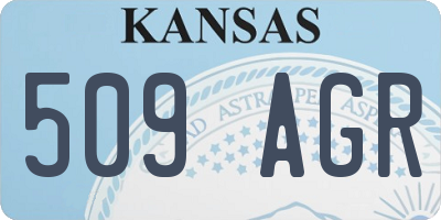 KS license plate 509AGR
