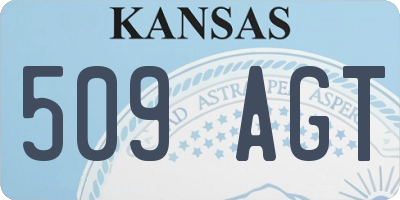 KS license plate 509AGT