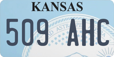 KS license plate 509AHC