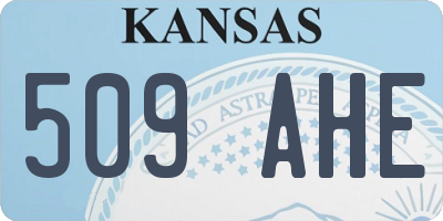 KS license plate 509AHE