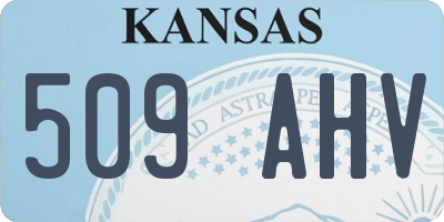 KS license plate 509AHV
