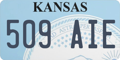 KS license plate 509AIE