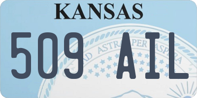 KS license plate 509AIL