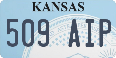 KS license plate 509AIP