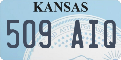 KS license plate 509AIQ