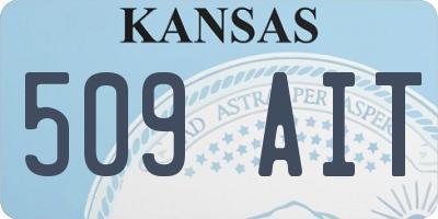 KS license plate 509AIT