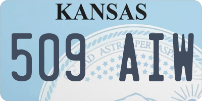 KS license plate 509AIW