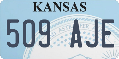 KS license plate 509AJE