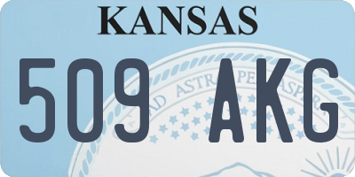 KS license plate 509AKG