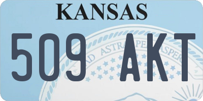 KS license plate 509AKT