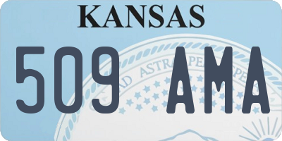 KS license plate 509AMA
