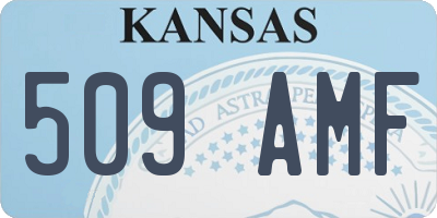 KS license plate 509AMF