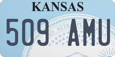 KS license plate 509AMU