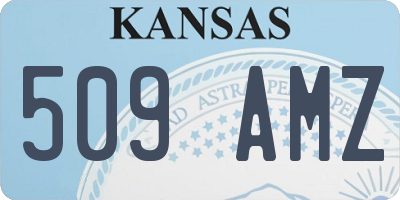 KS license plate 509AMZ