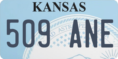 KS license plate 509ANE