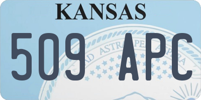 KS license plate 509APC