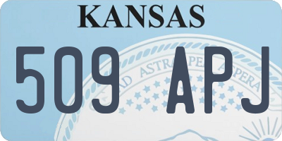 KS license plate 509APJ