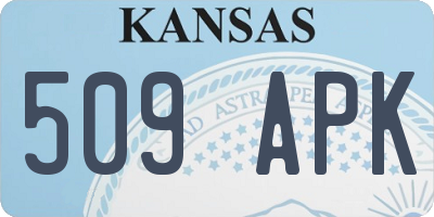 KS license plate 509APK