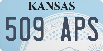KS license plate 509APS