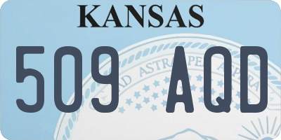KS license plate 509AQD