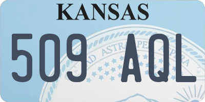 KS license plate 509AQL
